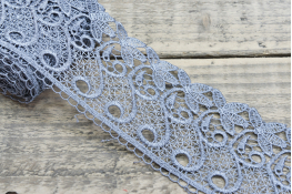  Мереживо  70 мм (гіпюр) арт.4G4147  |1: сірий |