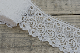  Мереживо  70 мм (гіпюр) арт.4G4147  |2: біло-молочний |