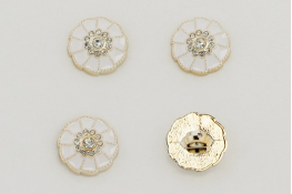  Гудзик 18 мм арт.КМ-04  |2: білий |