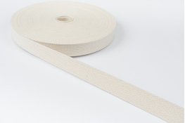  Стрічка ремінна 25 мм (бавовна)  |2: молочн. |