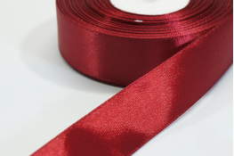  Стрічка атласна 24 мм  |5: борд. |