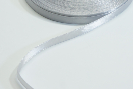  Стрічка атласна 06 мм ляссе  |1: сірий світл. |