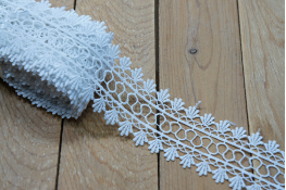  Мереживо  50 мм (гіпюр) арт.GB16  |2: білий |