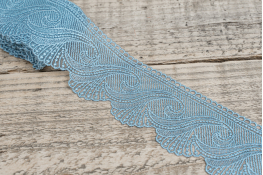  Мереживо  70 мм  (органза)  арт.2801  |8: блак.сірий |