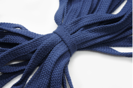  Шнур 15.0 мм для взуття (бавовна)  |9: синій темн. |