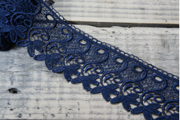  Мереживо  70 мм (гіпюр) арт.4G4147  |9: синій темн. |