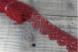  Мереживо  45 мм (гіпюр) арт.4G4083  |5: червон. |