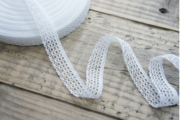  Мереживо  20 мм (бавовна)  |2: білий |