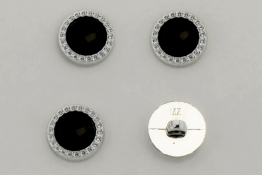  Гудзик 18 мм  арт.КМ-16  |1: чорн. |