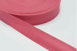  Тасьма облямівочна 23 мм в`язана  |4: рожев.темн. |