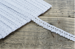  Мереживо  15 мм (бавовна)  |2: білий |