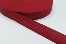  Тасьма облямівочна 23 мм в`язана  |5: червон.темн. |