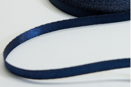  Стрічка атласна 06 мм ляссе  |9: синій темн. |