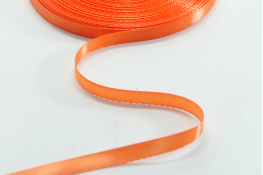 Стрічка атласна 06 мм ляссе  |3: оранж.кисл. |