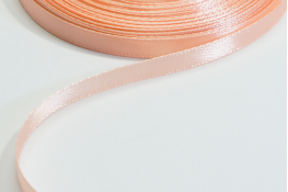  Стрічка атласна 06 мм ляссе  |3: персик. |