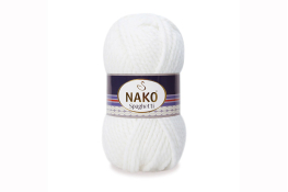  Пряжа "Spaghetti" 100 гр / 60м  |2: білий 00208|