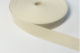  Стрічка ремінна 35 мм (бавовна)  |2: молочн. |