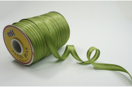  Бейка коса 16 мм підвернута атласна  |7: зелен.груша |