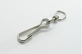  Карабiн 50 мм з кiльцем 10 мм  |10: нiкель |