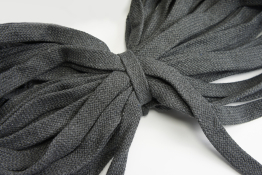  Шнур 20.0 мм для взуття (бавовна)  |1: сірий темн. |