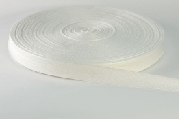  Стрічка кіперна 25 мм (ушкова)  |2: білий |