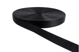  Стрічка ремінна 30 мм щільна  |1: чорн. |