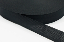  Тасьма облямівочна 32 мм в`язана  |1: чорн. |