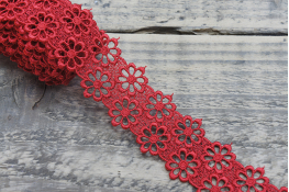  Мереживо  45 мм (гіпюр) арт.4G4092  |5: червон. |