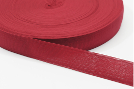  Тасьма облямівочна 23 мм в`язана  |4: рожев.темн. |