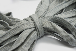  Шнур 15.0 мм для взуття (бавовна)  |1: сірий блід. |