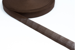  Тасьма облямівочна 23 мм в`язана  |6: коричн.темн. |