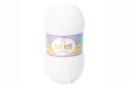  Пряжа "Elit Baby" 100гр / 250м  |2: білий 0008|