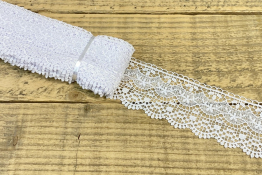  Мереживо  65 мм (гіпюр) арт.4G4137  |2: білий |