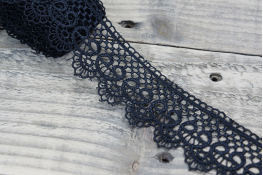  Мереживо  45 мм (гіпюр) арт.4G4099  |1: чорн. |
