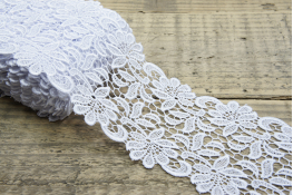  Мереживо 100 мм (гіпюр) арт.8G8005  |2: біло-молочний |