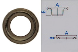  Люверс 13.0 мм VE-60  |10: латунь стар. bro|