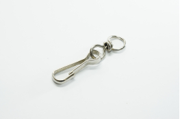  Карабiн 40 мм з кiльцем 10 мм  |10: нiкель |