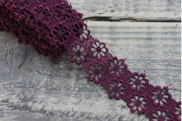  Мереживо  45 мм (гіпюр) арт.4G4092  |5: борд. |