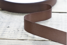  Тасьма репсова 25 мм  |6: коричн. |