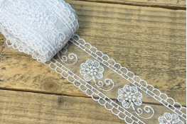  Мереживо  55 мм "Блюмарин"  |2: білий |