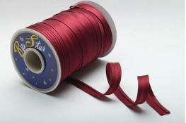  Бейка коса 16 мм підвернута атласна  |5: малин.фрез. |