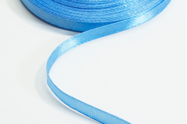  Стрічка атласна 06 мм ляссе  |8: волошк.світл. |