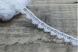  Мереживо  15 мм (гіпюр)  |2: білий |