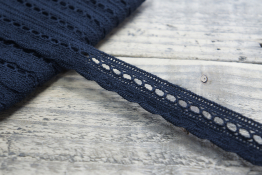  Мереживо  25мм (бавовна)  |1: чорн. |