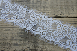  Мереживо  90 мм "Шантільї"  |2: білий |