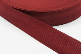  Тасьма облямівочна 32 мм в`язана  |5: вишн.темн. |