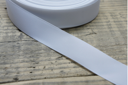  Тасьма репсова 25 мм  |2: білий |