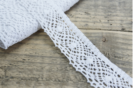  Мереживо  40 мм (бавовна)  |2: білий |