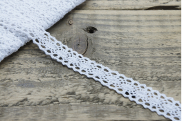  Мереживо  20 мм (бавовна)  |2: білий |