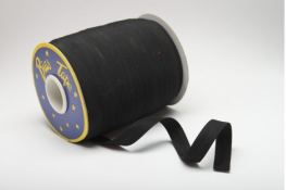  Бейка коса 16 мм підвернута матова  |1: чорн. |